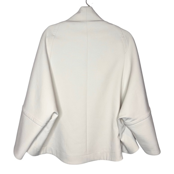 THEORY Christoris Pioneer Swing Coat in Cream. Size Medium - Picture 6 of 15